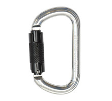 Карабін овал ASSECURO алюмінієвий з автоматичною муфтою AJ501LA