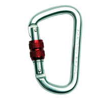 Карабін трапеція ASSECURO алюмінієвий з механічною муфтою AJ514L