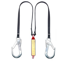 Строп ASSECURO подвійний з стрічки з амортизатором і карабінами 2xAJ591 1,7 м CE2032L F2