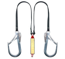 Строп ASSECURO подвійний з стрічки з амортизатором і карабінами 2xAJ592А 1,7 м CE2032L F4