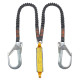 Строп ASSECURO подвійний з еластичної стрічки з амортизатором і карабінами 2xAJ591 1,8м CE2052L F2