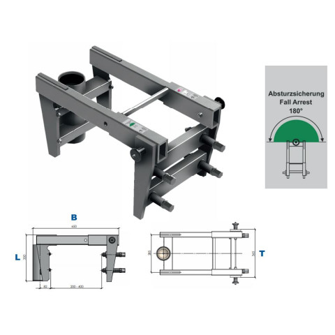 Мобільна база IKAR із затискним кріпленням 41-69