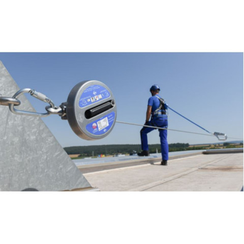 Горизонтальна мобільна анкерна лінія IKAR сталевий трос HLL 12м