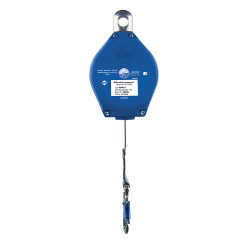 Механічний пристрій IKAR AUTOBLOK зі стрічкою 7м в пластиковому корпусі HWPB 7