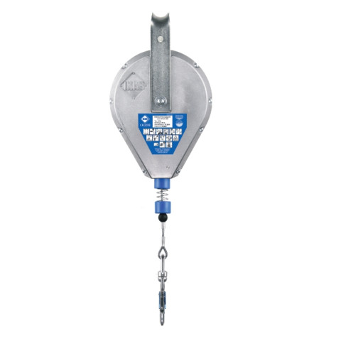Страхувальний пристрій втягуючого типу IKAR в алюмінієвому корпусі з оцинкованим тросом 24м H 24
