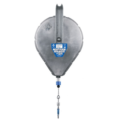 Страхувальний пристрій втягуючого типу IKAR в алюмінієвому корпусі з оцинкованим тросом 65м H 65