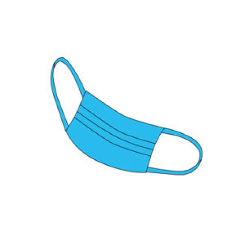 Маска із захисним екраном на резинках нестер./стер.