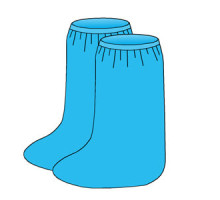 Бахіли низькі на резинці, щільність 25-30 г/м2 (стер.)