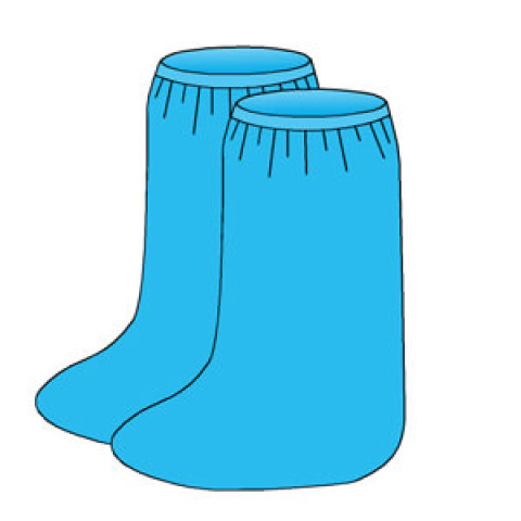 Бахіли низькі на резинці, щільність 25-30 г/м2 (стер.)