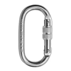 Карабін сталевий овальний з гвинтовою муфтою Up Sky Oval-S