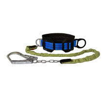 Пояс монтажний безлямковий Вертикаль ПБ (М) строп-ланцюг великий карабін К55