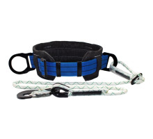 Пояс монтажний безлямковий Вертикаль ПБ (М) строп-шнур малий карабін К20