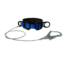 Пояс монтажний безлямковий Вертикаль ПБ (М) строп-трос великий карабін К55