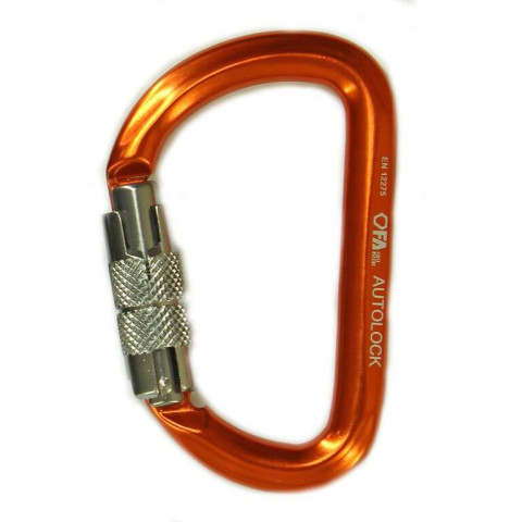 Карабін алюмінієвий з муфтою First Ascent AUTOLOCK