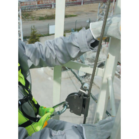 Тросова система вертикальної страховки Protekt з нержавіючої сталі SKC-Block