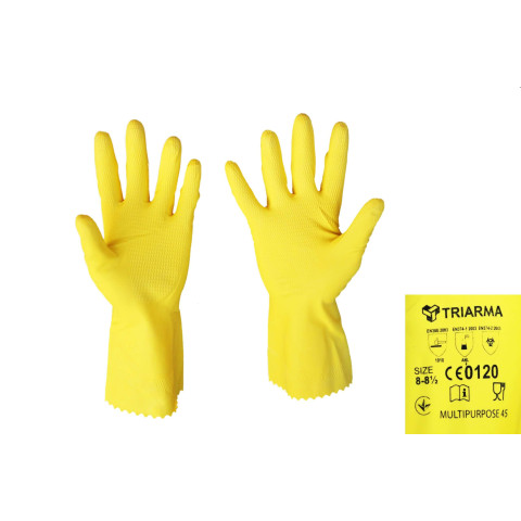 Рукавички TRIARMA КЛС латексні 0,45 мм Multipurpose 45 К50Щ50