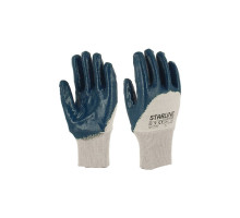 Рукавички STARLINE нітрільниє з неповним покриттям і в'язаною манжетою E-381