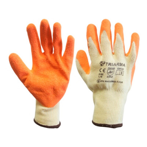 Рукавички TRIARMA латексні з неповним покриттям NM10902-Y/OR