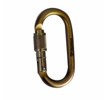 Карабін овал стальний з автоматичною муфтою Кей-Лок Triarma S-507-1K