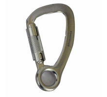 Карабін алюмінієвий з автоматичною муфтою і кільцем Triarma S-2149