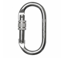 Карабін овал стальний з різьбовою муфтою S-507