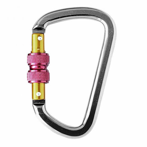 Карабін трапеція алюмінієвий з різьбовою муфтою PROTEKT / AZ 014 /