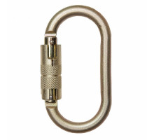 Карабін овал стальний з автоматичною муфтою PROTEKT / AZ 011T /