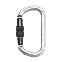 Карабін овальний ASSECURO AJ501L алюмінієвий з автоматичною муфтою