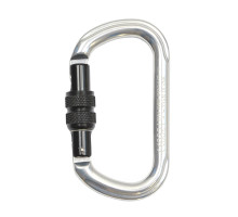 Карабін овальний ASSECURO AJ501L алюмінієвий з автоматичною муфтою