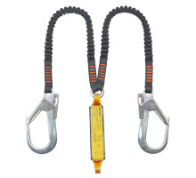 Строп ASSECURO подвійний з еластичної стрічки з амортизатором і карабінами 2xAJ591 1,8м CE2052L F2