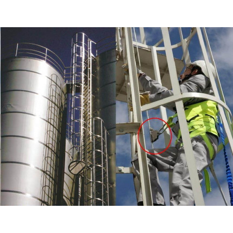 Тросова система вертикальної страховки Protekt з нержавіючої сталі SKC-Block