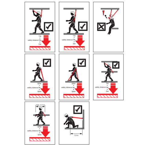 ЗІЗ втягуючого типу IKAR з подвійною стрічкою 2х1,8м HWB 1,8 DW