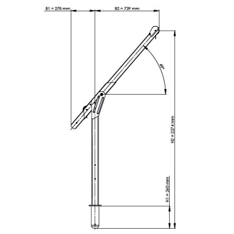Мобільний анкерний пристрій IKAR 300кг 2274мм ASS-1