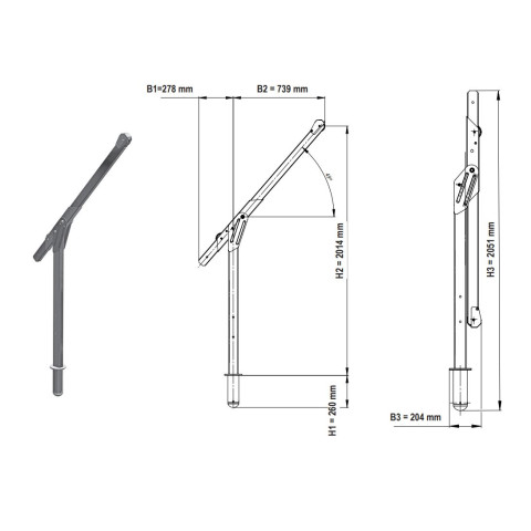 Мобільний анкерний пристрій IKAR 300кг 2274мм ASS-1
