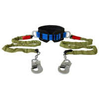 Пояс монтажний безлямковий Вертикаль ПБ-1 з двома стропами ланцюговими та малими карабінами К20