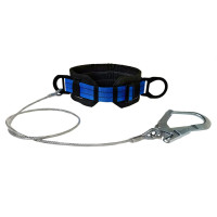 Пояс монтажний безлямковий Вертикаль ПБ (М) строп-трос великий карабін К55