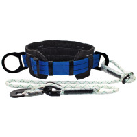 Пояс монтажний безлямковий Вертикаль ПБ (М) строп-шнур малий карабін К20