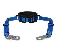 Пояс монтажний безлямковий Вертикаль ПБ-1 з двома стропами стрічковими і малими карабінами К20