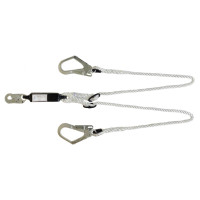 Строп подвійний канатний з амортизатором та трьома карабінами малий та 2 великих 1МСКР22