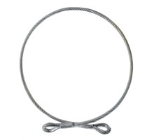 Зачіп із сталевого троса в ПВХ обплетенні "чалка" 1м