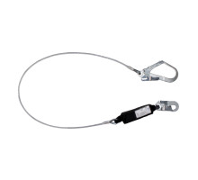 Строп із сталевого тросу та амартизатором з карабінами малий та великий 1МСТ2