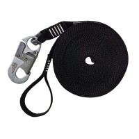 Фал стрічковий рятувальний з малим карабіном та петлею 12м ФРС12ПК1