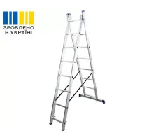 Алюмінієва двосекційна драбина DUOMAX VIRASTAR 2x8 сходинок
