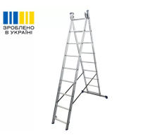 Алюмінієва двосекційна драбина DUOMAX VIRASTAR 2x9 сходинок