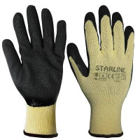 Рукавички STARLINE бавовняні з неповним латексним покриттям E-52