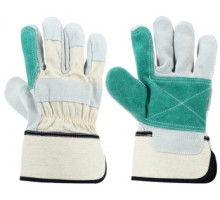 Рукавички STARLINE комбіновані спилок/бавовна з подвійним надолонником E-051-BY