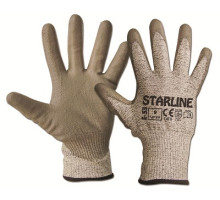Рукавички проти порізів STARLINE з поліуретановим покриттям Е-53