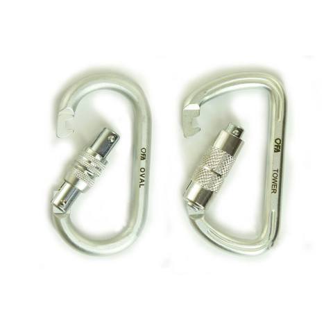 Карабін сталевий з муфтою First Ascent TOWER (autolock)