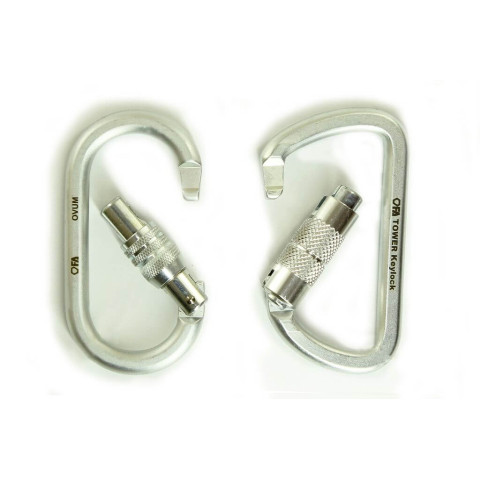 Карабін сталевий з муфтою First Ascent TOWER KEYLOCK (autolock)