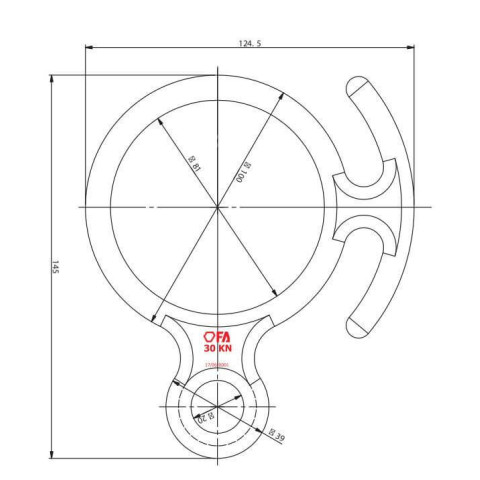 Пристрій для спуску First Ascent ВІСІМКА з рогами (сталева)